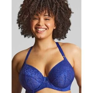Panache royal blue sculptresse estel plunge bra Women's size 34FF (H)